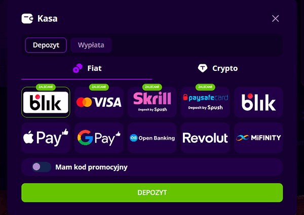 Wybierz system płatności Wybierz system płatności